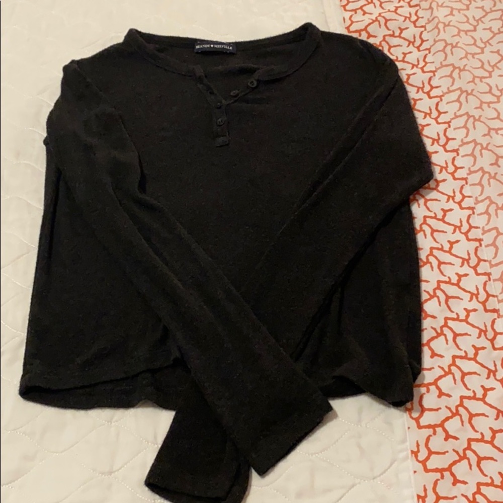 Brandy Melville Dark Gray Long Sleeve